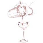 Illustration d’un cocktail servi dans un verre à pied